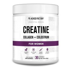 Jacked Factory Creatine for Women – 30 Servings (For Women), No Color