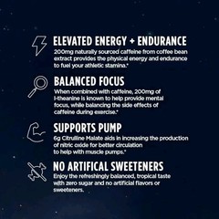 Vega Pre-Workout – 200mg Caffeine, Energy & Focus, Fruit Punch, 25 Servings,…