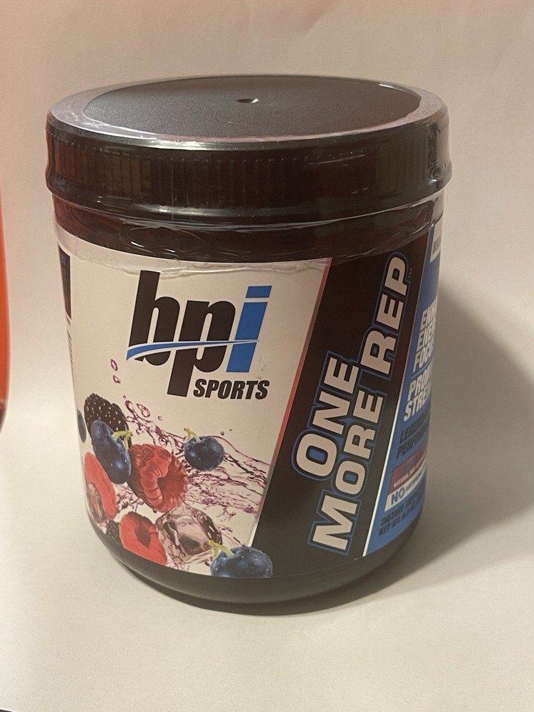 BPI Sports One More Rep Pre-Workout Berry Splash 25 Servings No Artificial Color