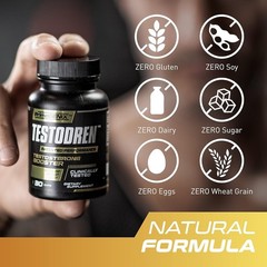 PrimeGENIX Testodren Natural Testosterone Booster, Increase Muscle