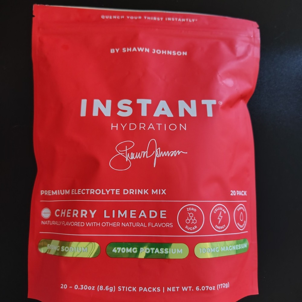 Instant Hydration Sugar Free Electrolytes Powder -20 Sticks Cherry Limeade