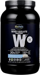 Biochem 100% Whey Protein Isolate – Grass Fed Vanilla 3 lbs (1377 grams)