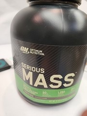 Optimum Nutrition Serious Mass Gainer Protein Powder, Vanilla 6lbs, Ex. 12/25