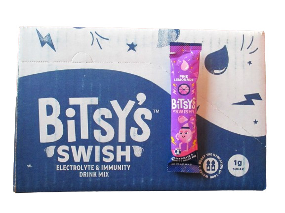 Bitsy’s Swish Electrolyte & Immunity Mix Pink Lemonade w/Hydration Complex