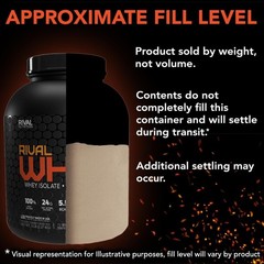 5lb Rival Whey Protein Powder – Instantized Rich Chocolate Flavor, Gluten-Free