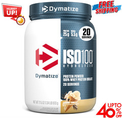 Dymatize ISO100 Whey Protein Powder Isolate, Gourmet Vanilla, 25g of Protein, 5.