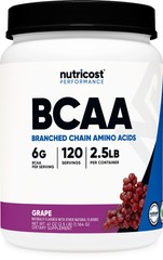 Nutricost BCAA Powder 2:1:1 (Grape, 120 Servings) – Gluten Free, Non-GMO