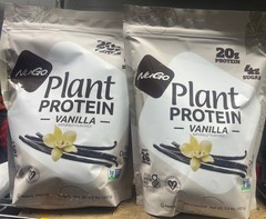 Lot of 2 NuGo Nutrition, Plant Pea Protein, Vanilla, 2 lbs (907 g) Exp 01/2028