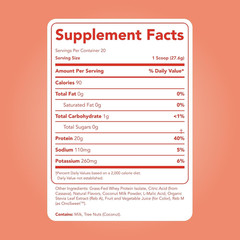Clean Simple Eats Clear Protein Drinks, 20g Grass Fed Whey Protein Isolate, Ultr