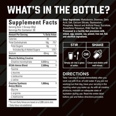 Six Star Creatine Monohydrate Powder, X3 (Fruit Punch) – Flavored Creatine HCl P