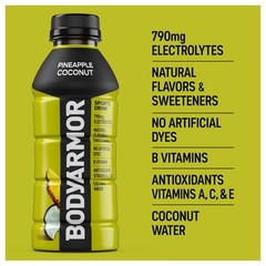 Pineapple Coconut Electrolyte Sports Drink 16 Fl Oz Hydration Beverage