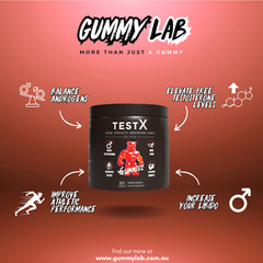 TestX & Creatine Gummies Twin Pack Creatine Monohydrate, Horny Goat Weed & Maca