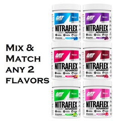 [2 Packs] GAT NitraFlex Pre Workout 30 Servings – Pick Flavor