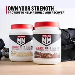 Muscle Milk Genuine Protein Powder Vanilla Creme 32g Protein 1.93 lb