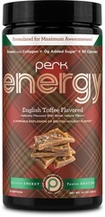 Perk Energy Original Drink Mix (English Toffee) Holiday Edition – 100mg Caffeine