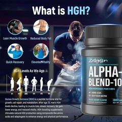 HGH Supplements for Men, Testosterone Booster, Belly Fat Burner & Muscle Buil…