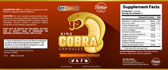 5 Pack King Cobra Capsules for Men-New Improved Formula-90 Capsules x5