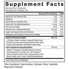 Force Factor Test X180 Alpha Total Testosterone Booster For Men Fenugreek Seed