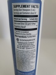 Sunwarrior – SILVER Immune Shield Natural Fulvic Complex – 8 oz