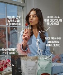 Truvani Organic Mint Chocolate Vegan Protein Powder, 12.38 Ounces