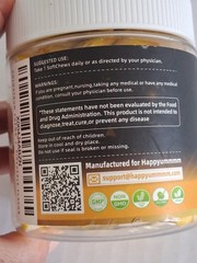 HAPPYUMMMM COLOSTRUM SOFT-CHEWS PINEAPPLE (60) SUGAR & GLUTEN FREE SUPPLEMENTS