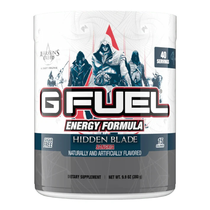 G Fuel Assassin’s Creed Hidden Blade Sangria Tub Energy Formula 40 Servings