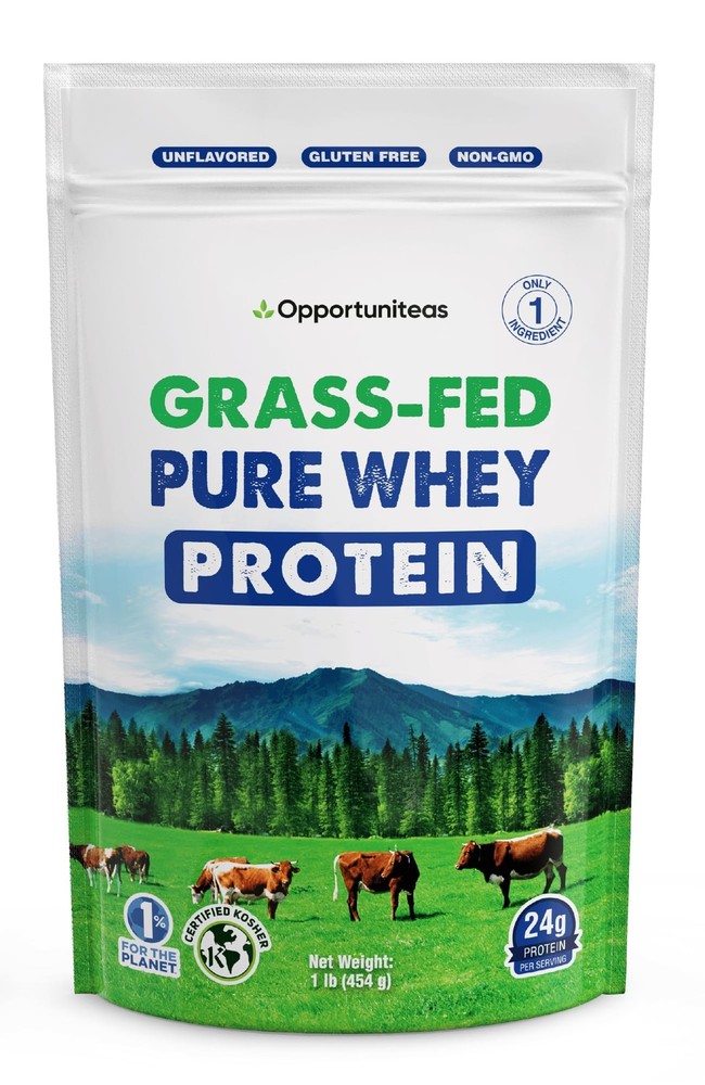 Grass Fed Whey Protein Powder Concentrate – 1 Ingredient – Pure Protein Suppl…