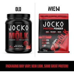 Jocko Mölk Whey Protein Powder 22g Sugar-Free – 31 Servings, Strawberry