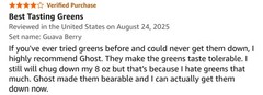 Ghost GREENS powder 10 oz Size ( 30 Servings ) Original Flavor BEST BY 08/26