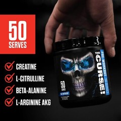 The Curse! Pre Workout Powder – 50 Servings, Dark Grape – Energy & Focus Booster