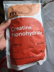 Micro Ingredients Creatine Monohydrate Micronized Unflavored Powder 17.6oz