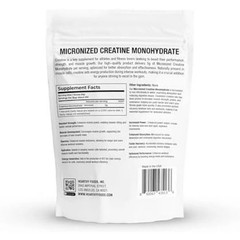 HEARTHY FOODS Creatine Monohydrate Micronized Powder 500G – 100 Servings, 5000mg