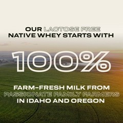 Pronativ 100 Whey Native Protein Powder, Unflavored, 2 lb, Made from Farm Fre…