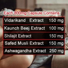 Male enhancer containing Indian Ayurvedic herbs – supports the production