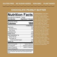 Amazing Grass Organic Plant Protein – VEGAN -18 Serving- Chocolate Peanut Butter