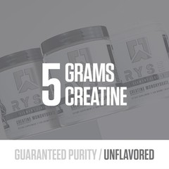RYSE Creatine Monohydrate Powder – Unflavored – 10.6 Ounce (Pack of 1), White