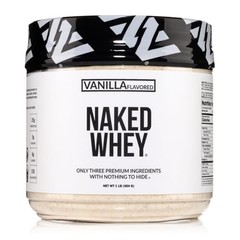 NAKED Vanilla Whey Protein 1Lb, Only 3 Ingredients, All 1 Pound (Pack of 1)