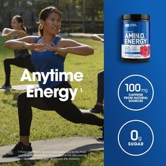 Amino Energy Powder – Pre Workout with BCAA, Green Tea & Coffee Extract, Keto, B