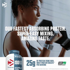 SALE! Dymatize ISO100 Hydrolyzed Whey Isolate Protein Powder Vanilla 20 Servings