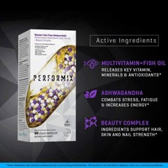 Performix Women’s 8 HR Time-Release Multi w/ Fish Oil – BUSTED CAPSULES – 2-Pack