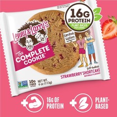 & Protein Cookie Strawberry Protein Snacks 16G Plant Protein 10G