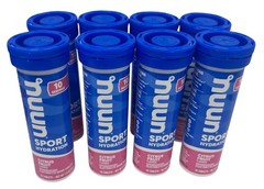 NUUN Sport Hydration Citrus Fruit Flavor 8 Tubes 10 Tablets Each EXP 01/2027