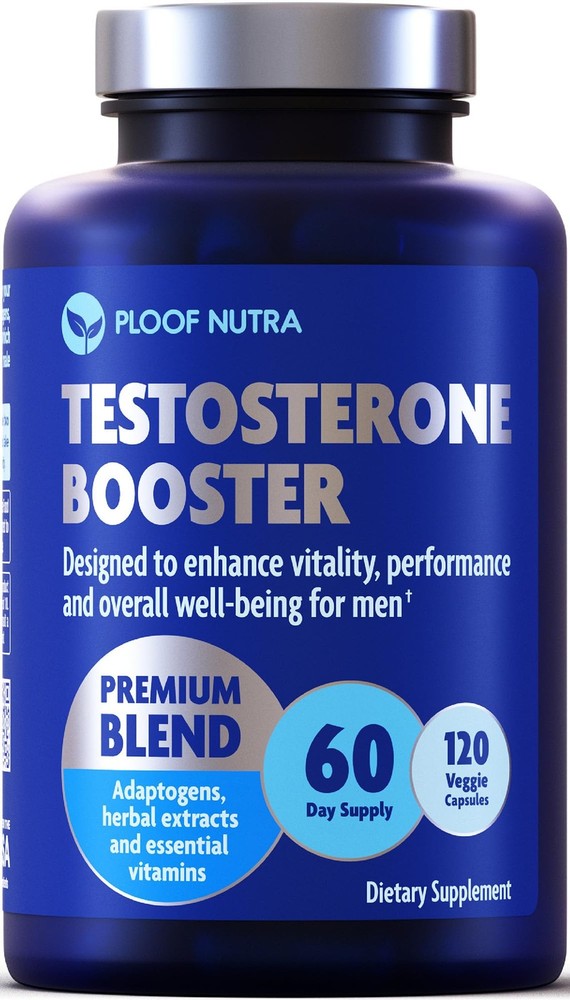 Testosterone Booster Supplement for Men – Male 120 Count (Pack of 1), Brown