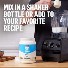 Muscle Milk Zero 100 Calorie Protein Powder Vanilla 15G Protein 1.65 Pound 25