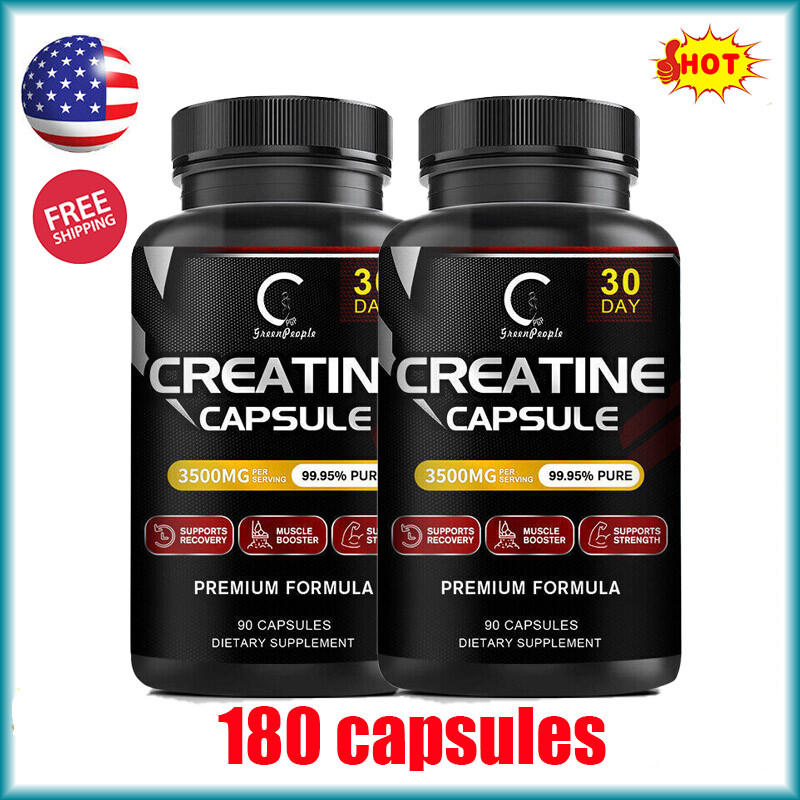 2pcs Creatine Monohydrate Capsules – 90 Pills – Bodybuilding Muscle Growth