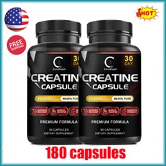 2pcs Creatine Monohydrate Capsules – 90 Pills – Bodybuilding Muscle Growth