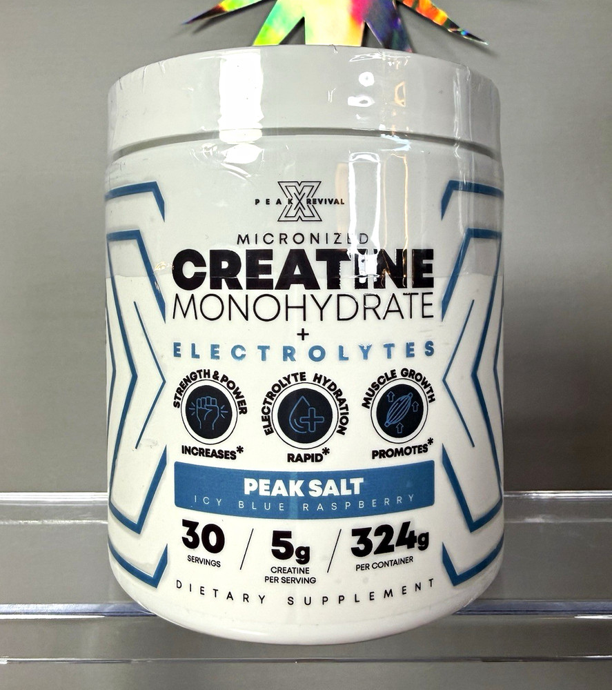 Peak Revival Creatine Monohydrate + Electrolytes Icy Blue Raspberry 324g