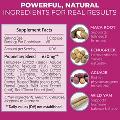 Butt Enhancement Pills – 2 Months Supply of Booty Pills, Bum for…