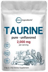 Micro Ingredients Taurine Powder Supplement | 1 KG, 2.21 Pound (Pack of 1)