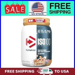 Dymatize 20 Servings Hydrolyzed Whey Isolate Powder 25g Protein Cinnamon Cereal